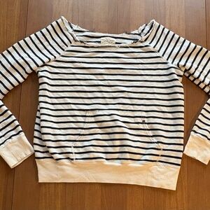 Denim & Supply Ralph Lauren Navy and White Striped Sweater
